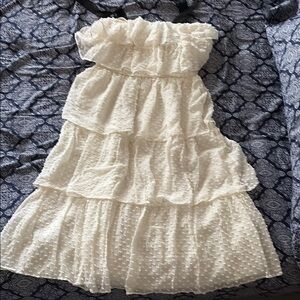 Jcrew tiered petite  Dress midi length